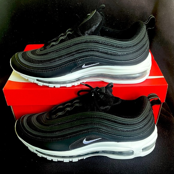 NIKE  AIR MAX 97 921826 001 Black White Men's Running Shoes Size 9.5 - Picture 1 of 6